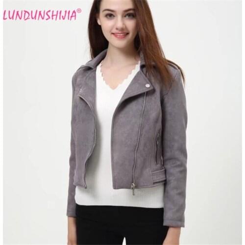 Женские замшевые куртки LUNDUNSHIJIA China At AliExpress