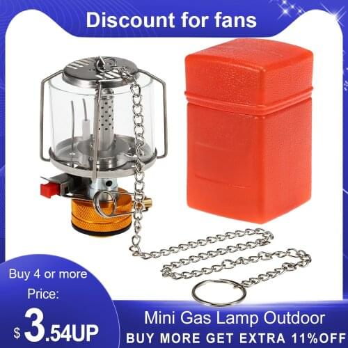 Mini Gas Lamp Outdoor Camping Lantern Tent Lamp Torch Hanging Glass Lamp Mini Camping Portable Gas Light Camping Equipment