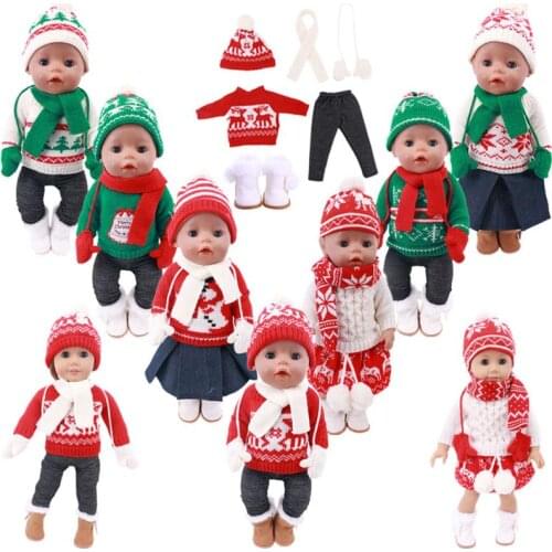 Doll 11 Styles Fashion Set For 18 Inch American Doll & 43 Cm Born Baby Doll,Our Generation, Birthday Girls Toy Gifts