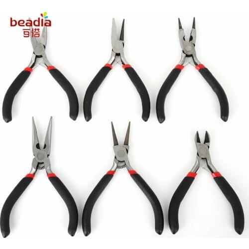 Wholesale Hight Quality 1pc/bag Length 11/12/13 cm Black Color Handle Pliers For DIY Jewelry Making Pliers Tool
