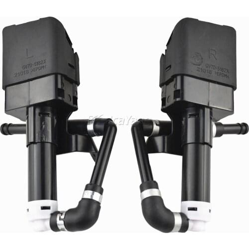Pair of Car Headlight Washer Nozzle Jet Headlamp Water Spray Nozzle Actuator GS1F-51-82YA GS1F-51-82XA For Maz da 6 M6 2007-2010