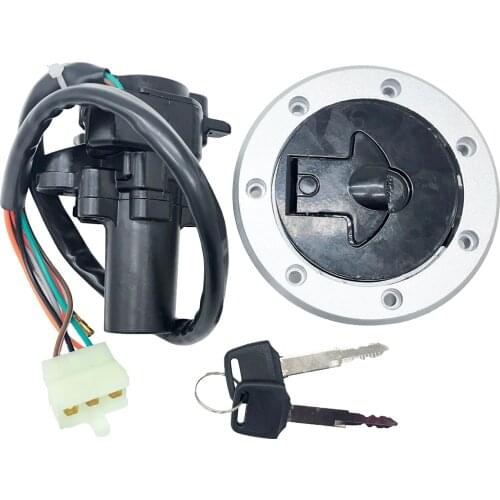 Ignition Switch Lock Key Fuel Gas Cap For Kawasaki Ninja 250 ZX6R ZX7R ZX9R ZZR400 ZXR400 ZZR600 ZXR750