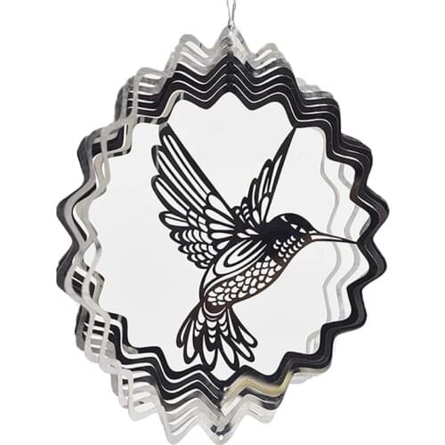 50LB Hummingbird Pendant Wind Chime with Rotating Swing Tail Garden Decoration Wind Chimes for Outside Elegant Chimes Outdoor