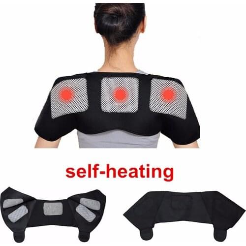 Magnetic Tourmaline Belt Back Neck Lumbar Shoulder Self-heating Therapy Posture Correcter Brace Health Care Pain Relief