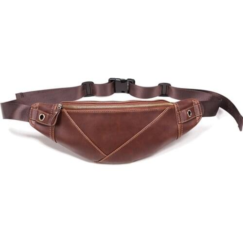 2020 Summer New Arrival Men Waist Bags Fashion Trend Belt Bags Unisex Chest Bag Large Capacity PU Shoulder Bag Retro Fanny Pack