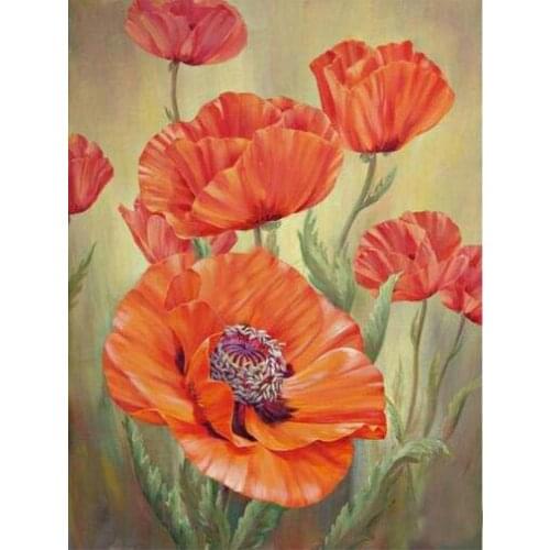 TOUOILP square full Diamond Painting full Bloemen 37