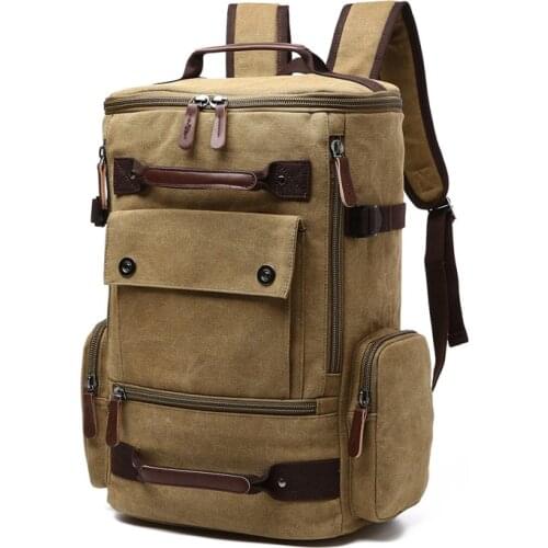 Laptop Vintage Canvas Backpack School Bag Mens Travel Bags Large Capacity Backpack Mens Backpack Bag High Qualit Backpack