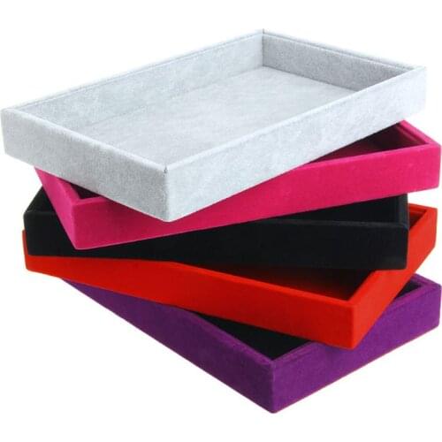 Stackable Jewelry Trays Inserts Velvet Catch All Jewelry Display Tray Case