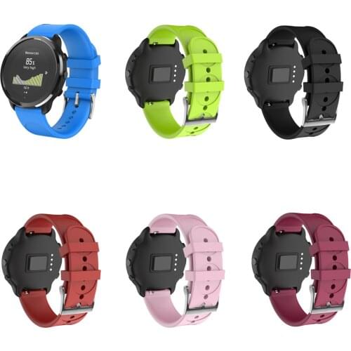 20mm Silicone Replacement Watch Band Watch Strap for Suunto 3 Fitness with Circle Round Pattern Smartwatch Bracelet Unisex