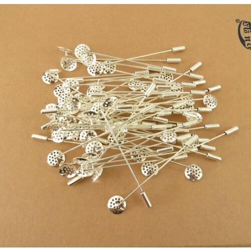 Steel/nickel Tone Lapel Pin Coat Stick Pin Clutches Setting Brooches Boutonniere ,pack of 5,10,20,50