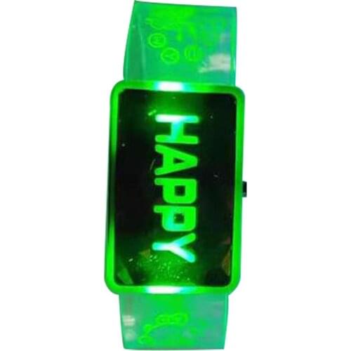 Luminous Bracelet Childrens Gift Led Flash Watch Silicone Wrist Band Festival Accessories LL@17