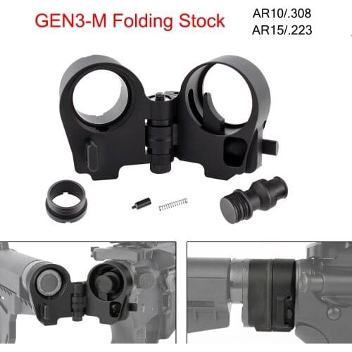 Tactical CARBINES AR15 AR10 .223 .308 M4/M16 Gen3-M AR Folding Stock Adapter For Hunting