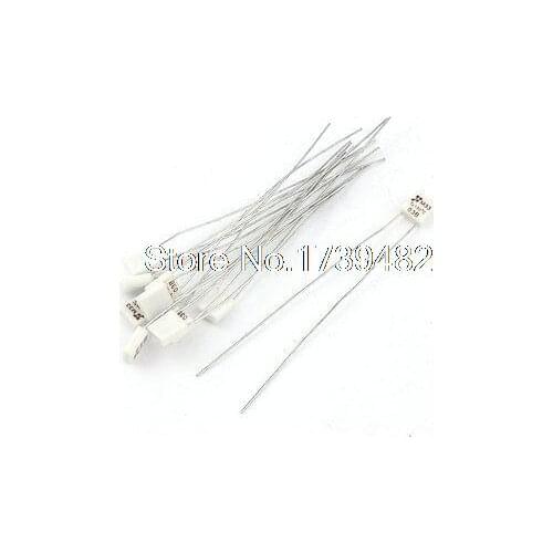 10 Pcs M33 130 Celsius Degree Motor Temperature Thermal Fuse 250V 2A