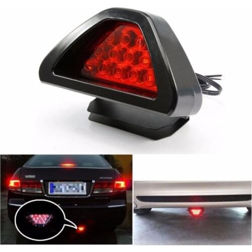 Brake Lights Universal F1 Style 12 LED Red Rear Tail Third Brake Stop Safety Lamp Light Car Car LED 3.0