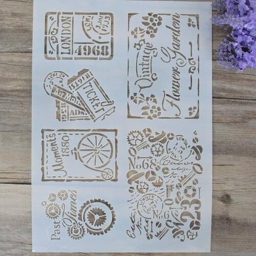 A4 A3 A2 DIY Craft Layering Stencils For Walls Painting Scrapbooking Stamping Stamp Album Decorative Embossing Paper Card