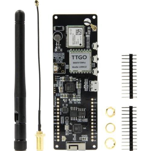 T-Beam NEO-M8N V1.1 & 0.96 Inch OLED ESP32 LORA WiFi Wireless Bluetooth Module LORA32 GPS IPEX 18650 Battery Holder