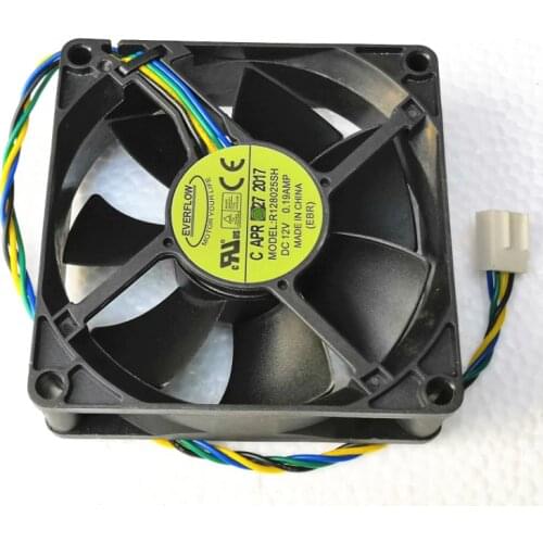 New everflow R128025SH 12V 0.19A 8025 80mm fan 8cm Fan 4-Wire Hydraulic Speed pwm pc cpu fan