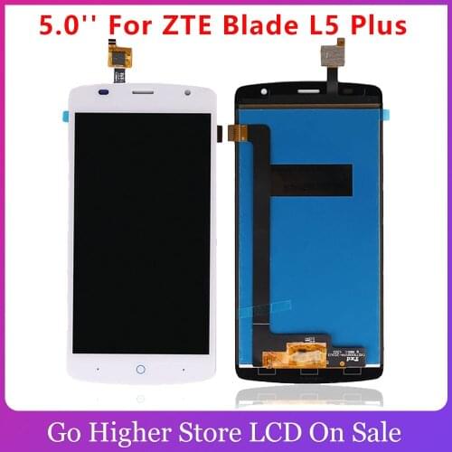 5.0'' For ZTE Blade L5 Plus LCD Display + Touch Screen Glass Panel Assembly + Free Tools