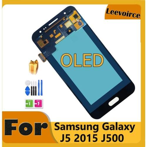 Super AMOLED OLED LCD Display For Samsung Galaxy J5 2015 J500 J500F J500FN J500H J500M Touch Screen Assembly Free Shipping