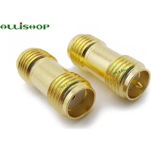 100Pcs SMA Female to RP SMA Female RF Coax Adapter Convertor Goldplated Connector SMA Female to RP SMA Female Plug RF Adapter