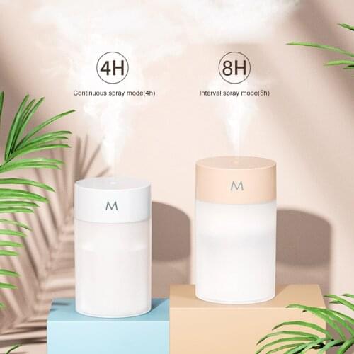 260mL Mist Humidifier Diffuser Quiet Cool Humidifier Desktop USB Powered Auto-Off Humidifier for Home Travel Office Bedroom