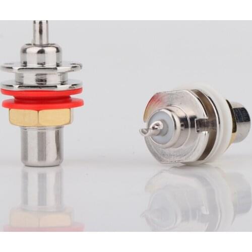 4pieces High Quality Rhodium Plated Cardas GRFA Thick Female Jack RCA Connector
