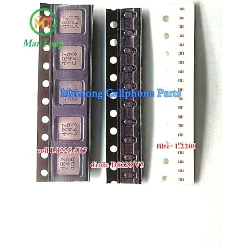 5sets(15pcs)backlight diode V3 + backlight coil 4R7 + backlight filter L2200 for ipad 2 3 4 mini