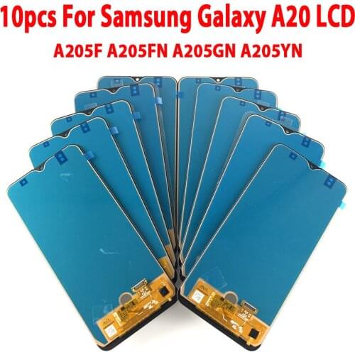 10Pieces/lot TFT Incell For Samsung Galaxy A20 A205W A205F Touch Screen LCD Display Digitizer For Samsung A205W A205FN LCD A20