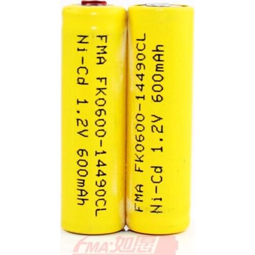 Ni-Cd AA 2.4V 600/900mAh Rechargeable Battery DIY for Water pik WP-900 Remington Barba Trimmer Shaver Razor 10x20x44mm