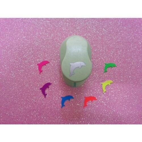 Free shipping 1 inch (2.5cm)Dolphin craft punch eva punch paper punch for greeting card handmade Scrapbook puncher for DIY