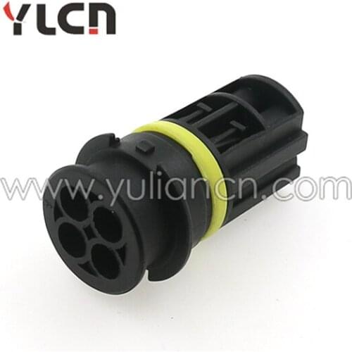 Free Shipping 5 Sets 4 Pin Waterproof Female Auto Wire Connectors