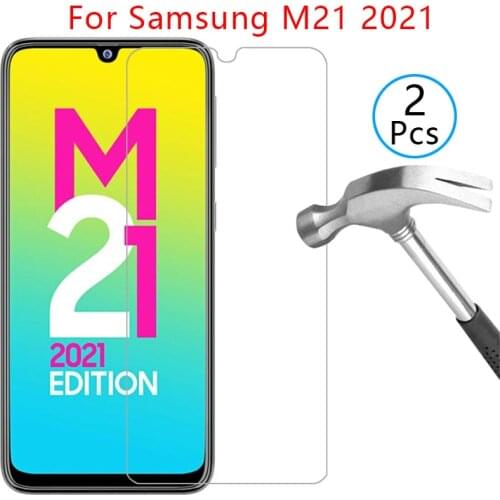 Case for samsung m21 2021 cover screen protector tempered glass on galaxy m 21 21m 6.4 protective phone coque bag samsungm21 360