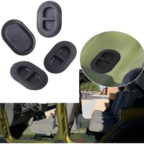 Black Floor Pan Drain Plug For Jeep Wrangler Rear Floor Pan Body Plug Small Rubber Plug For Jeep Wrangler JL JK