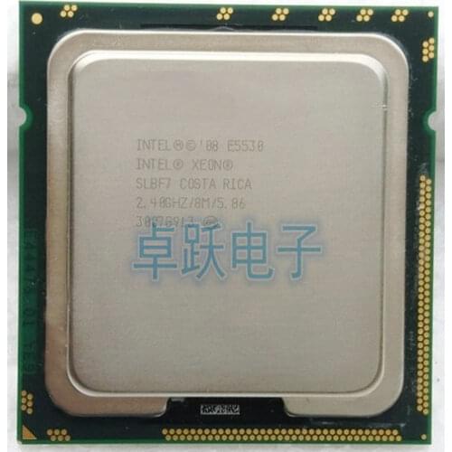 Intel Xeon E5530 e5530 CPU processor /2.4GHz /LGA1366/8MB L3 Cache/Quad-Core/ server CPU Free Shipping, can work