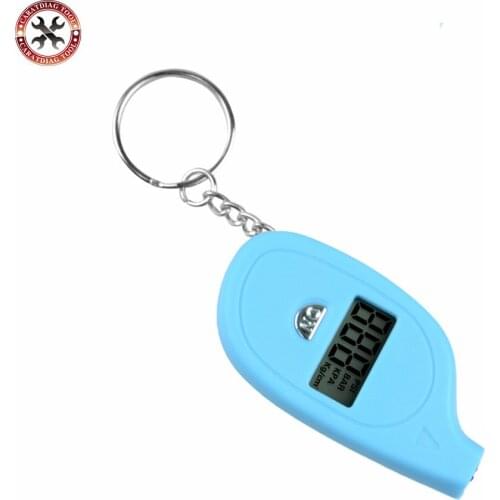 Colorful Mini Keychain Portable Digital LCD Tire Tyre Wheel Air Pressure Gauge Tester Procession Tool Tire Pressure Monitor