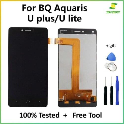 For BQ Aquaris U plus/U lite LCD Display+Touch Screen Digitizer Assembly for BQ U / U Plus LCD Pantalla Tactil Con Marco