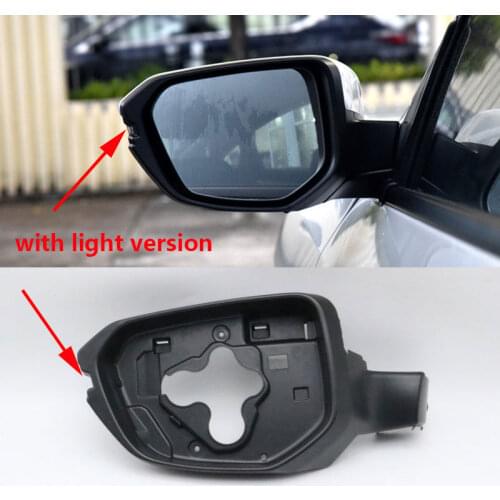 For Honda Civic 2016 2017 2018 2019 2020 Auto Wing Door Side Mirror Housing Shell Outside Rearview Frame With Light Version