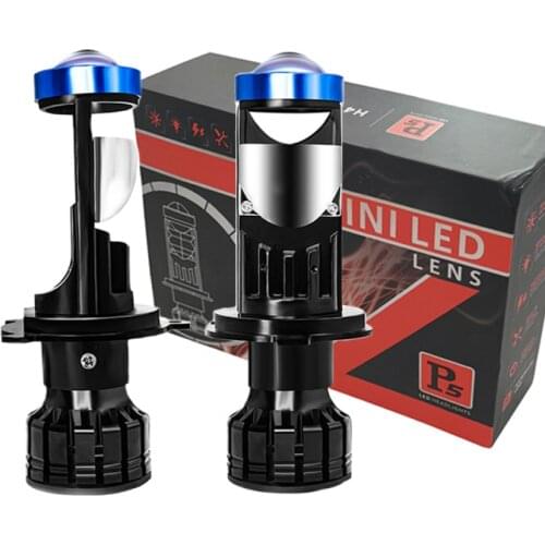 2pcs Car Headlight Bulbs Car LED headlight P5 H4 LED small lens led car light fisheye mini bifocal lens far&near one white light