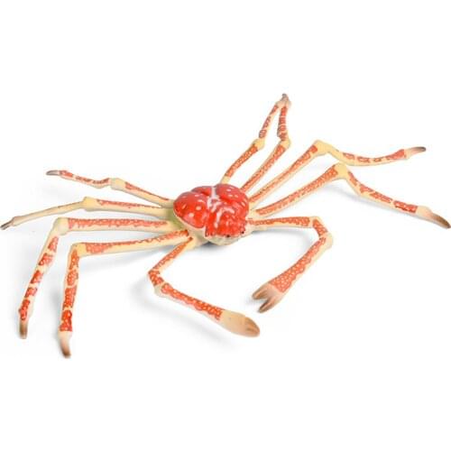 Spider Crab Figure Majidae Ocean Animal Crustacea Model Collector Decor Gift Toy Miniature Cognition Educational Toys
