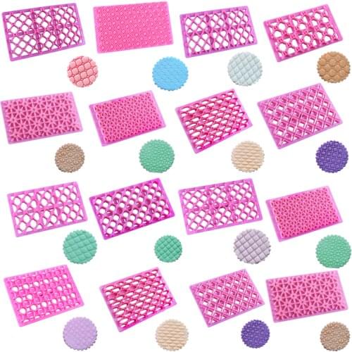 13 Style Cake Chocolate Fondant Mold Plastic Printing Biscuits Cookies Decoration Embosser Kitchen Baking Cake Cutter Tools New