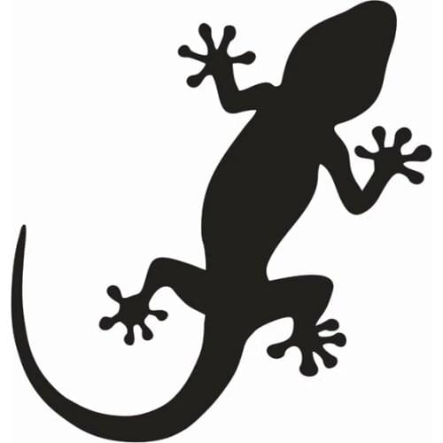 Gecko Lizard Reptile Animal Vinyl Die Cut Car Decal Sticker Window Bumper laptop decal Wall Decor - 3 Sizes & 20 Colours Availab