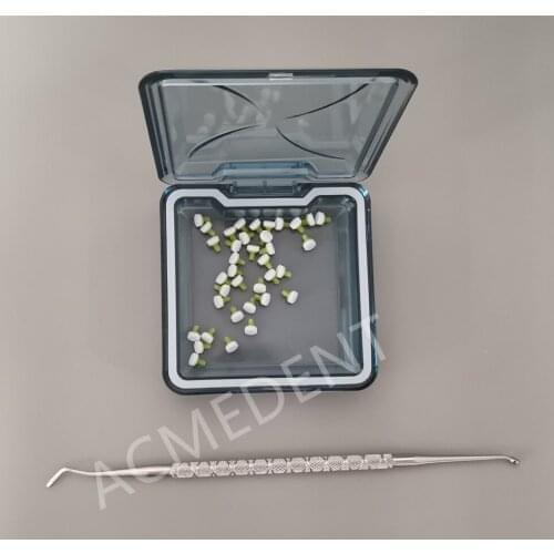 HandleX1 PadX200 Dental Composite Light Cure Fast Foam Pad Handle Trimmer Spatula Resin Filling Materials