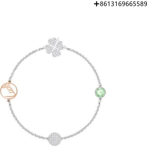 HERO Original Copy High Quality 1:1 SWA Green Eye Platinum-Plated Gold Magnetic Clasp Bracelet With Logo Envelope