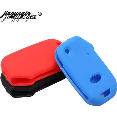 Jingyuqin 30pcs Silicone Car Key Case For Kia Sportage Ceed Sorento Cerato Forte Stinger K900 Cover Remote Fob Shell Jacket