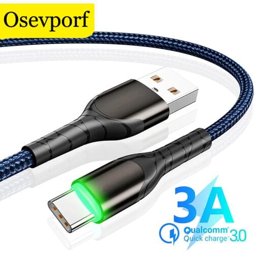 3A Type C Cable Fast Charging USB Micro Wire for Samsung S20 S10 9 Plus Xiaomi mi10 9 Huawei P40 Tipo Kabel for MacBook Microusb