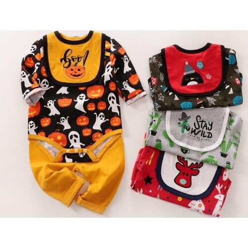 Newborn Baby Boy Set Halloween Costume Pumpkin Cosplay Outfits For Little Boy Baby Girl Clothes Suit Childrens Clothing Things