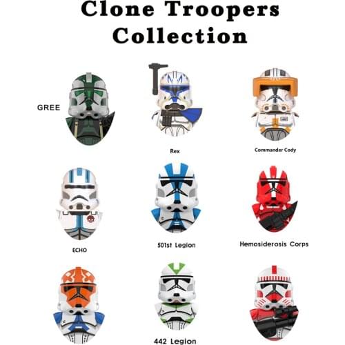 Republic Commando 501st Clone Troopers Building Blocks Force 99 Scorch RC-1138 Sev Crosshair Wrecker Star Brick Figure Wars Toys