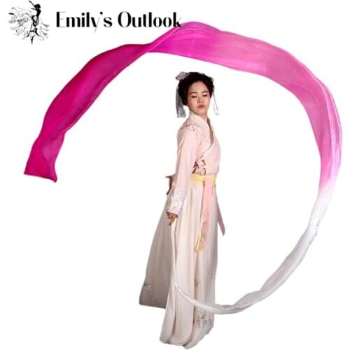 4mx0.45m (157"x17.7") 5 Mommes Habotai Worship Silk Streamer Silk Flower Dance Streamers Handmade Light Weight Customized Color