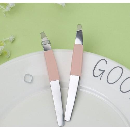 Stainless Steel Eyebrow Clip Anti-slip Eyebrow Clip Single Package Eyebrow Pliers Bite Tightly