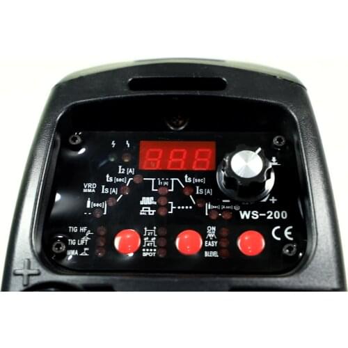 Single phase 220V 200 Amp IGBT Inverter DC pulse TIG welder MMA ARC welding machine for stainless steel